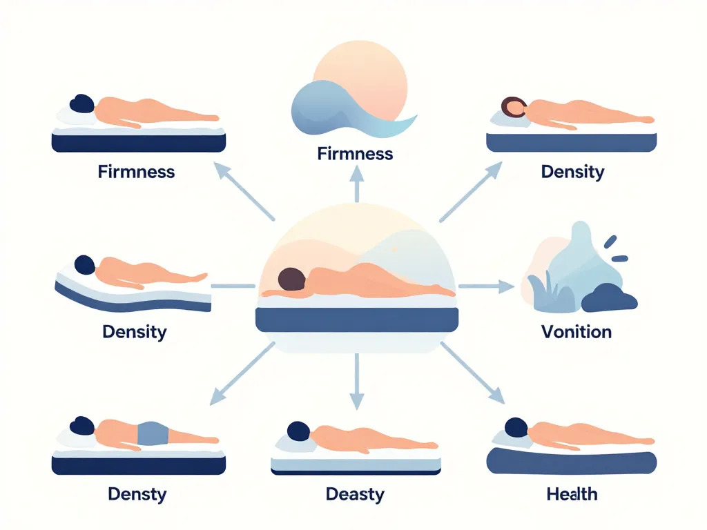 Quel est le meilleur matelas critères essentiels schéma visuel