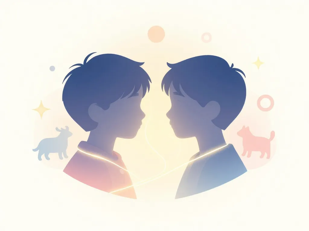 Tatouage frere et soeur abstrait lien familial