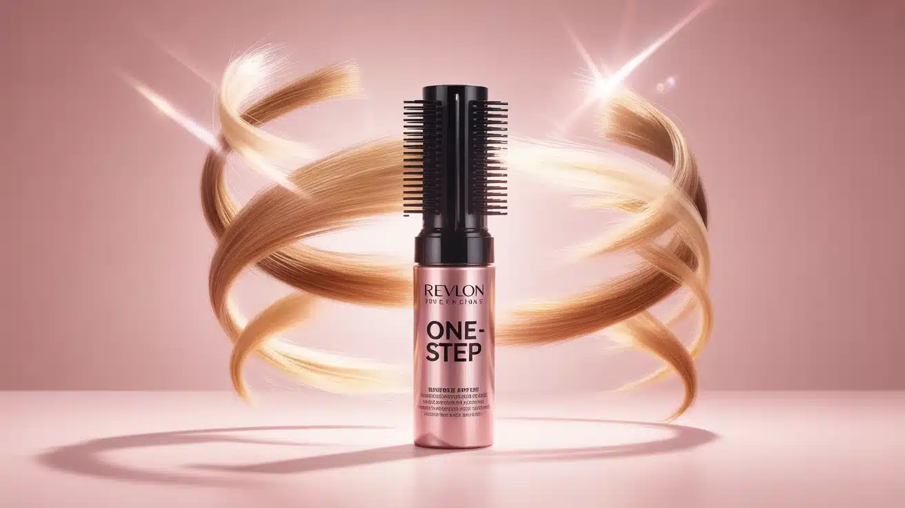 Brosse Revlon One-Step avec cheveux volumineux