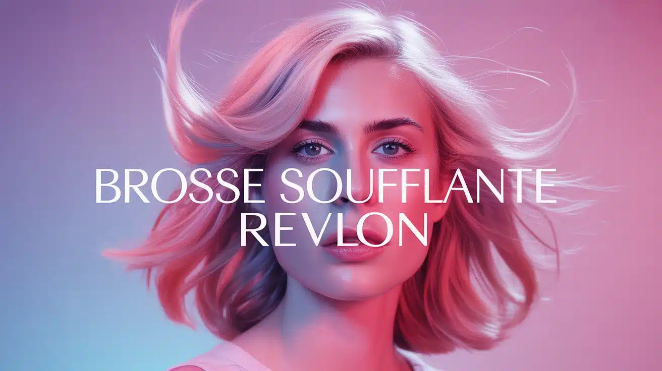 brosse soufflante Revlon avec cheveux volumineux et brillants