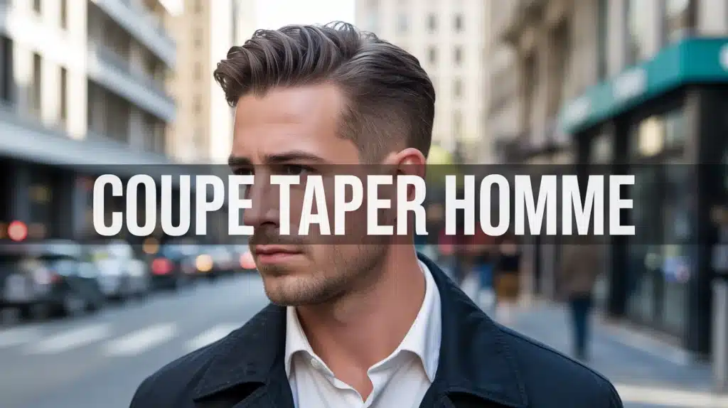 homme moderne coupe taper homme elegante visage de face