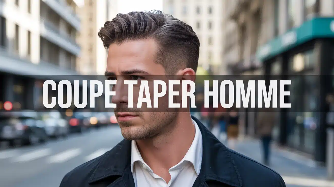 homme moderne coupe taper homme elegante visage de face