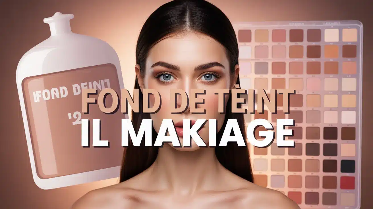 Illustration fond de teint Il Makiage avec palette de teintes