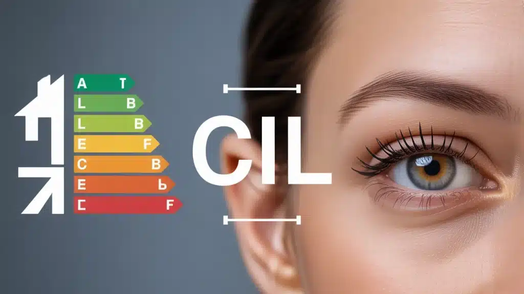 Illustration moderne CIL administratif et extension de cils