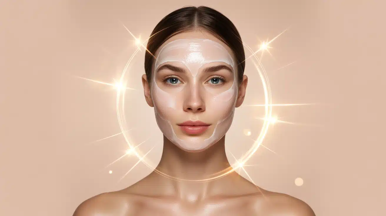 Masque au collagène hydrogel visage éclatant