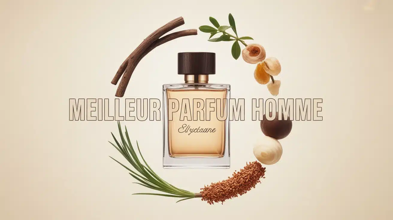 flacon de parfum meilleur parfum homme avec notes olfactives