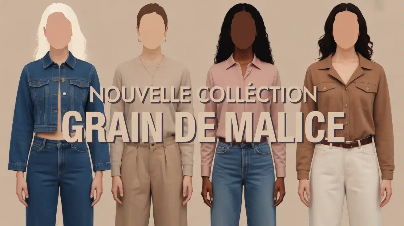 Illustration nouvelle collection Grain de Malice silhouettes féminines stylisées