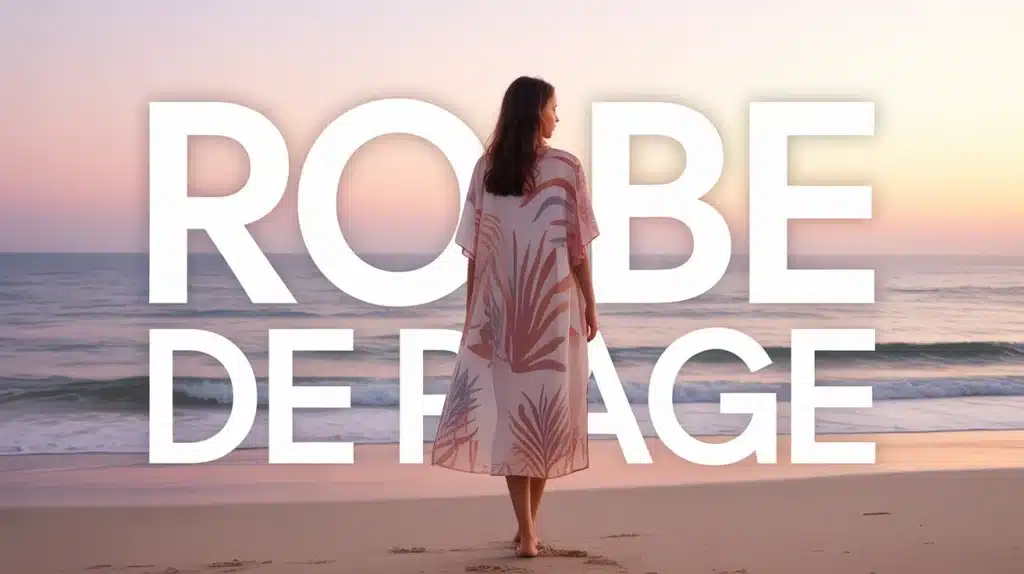 silhouette femme robe de plage fluide été