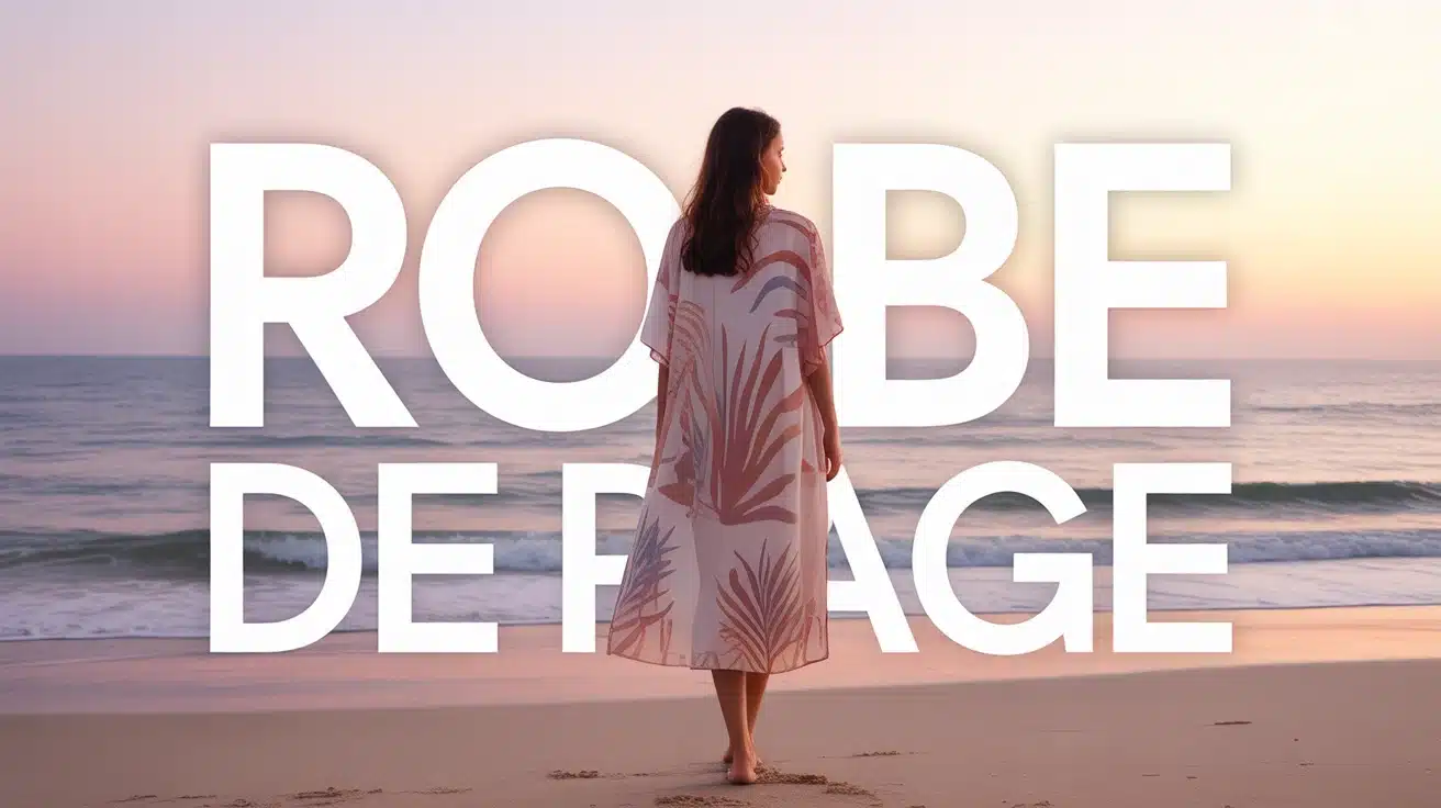 silhouette femme robe de plage fluide été