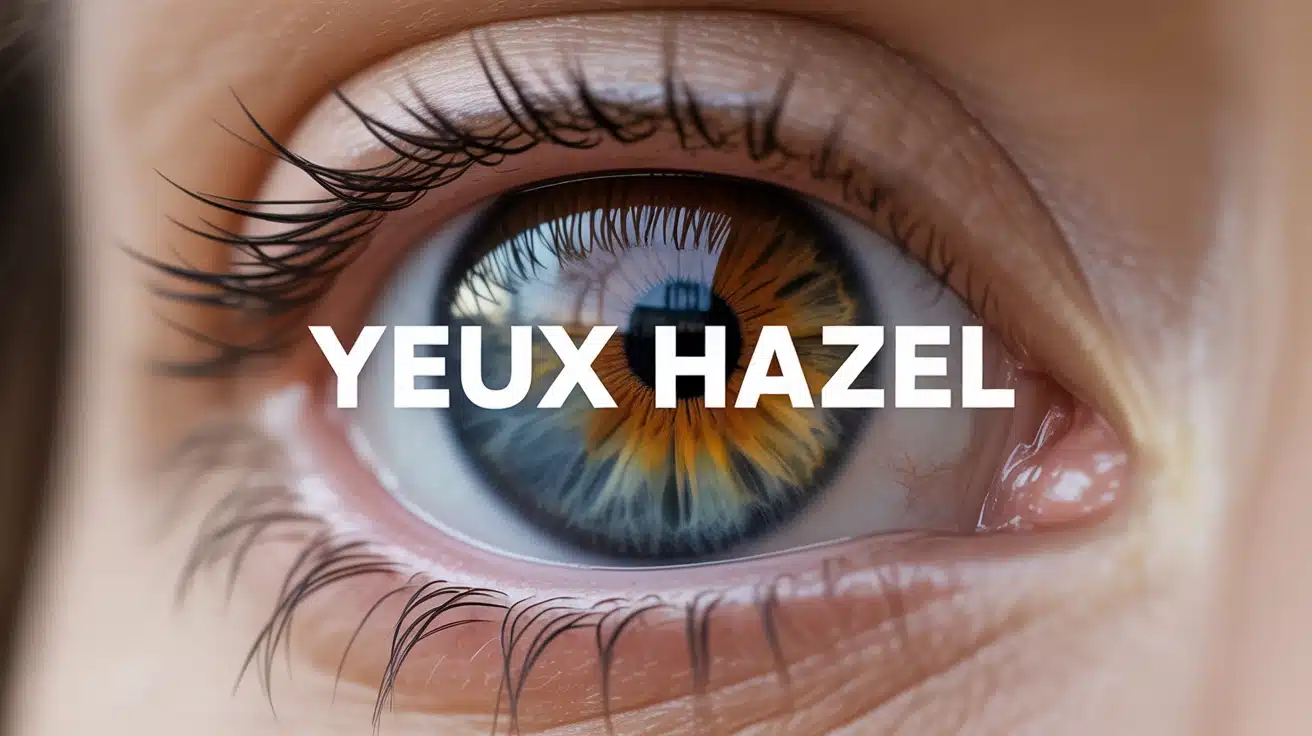 Illustration vectorielle iris yeux hazel aux nuances brun vert or