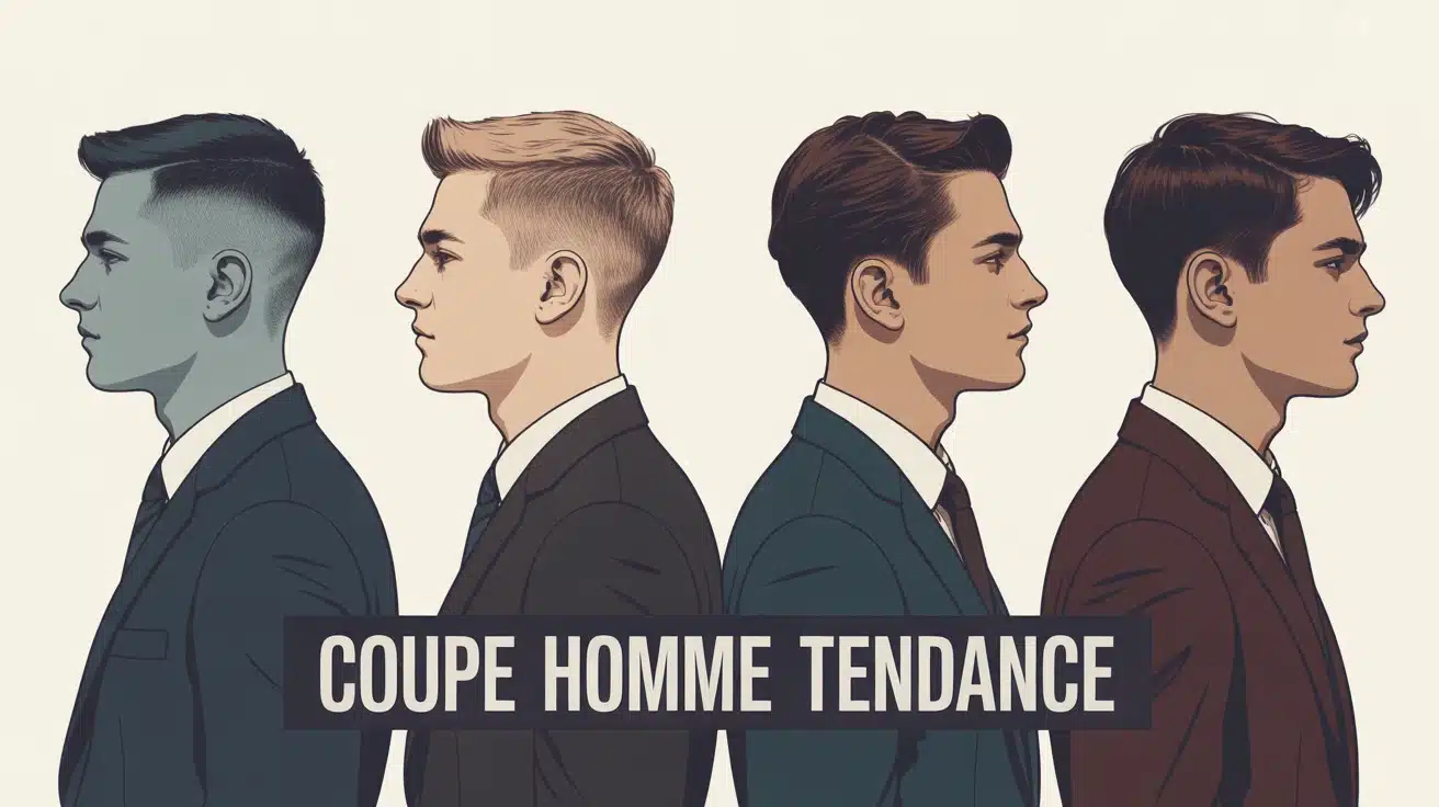 Coupe homme tendance, quatre coiffures stylées