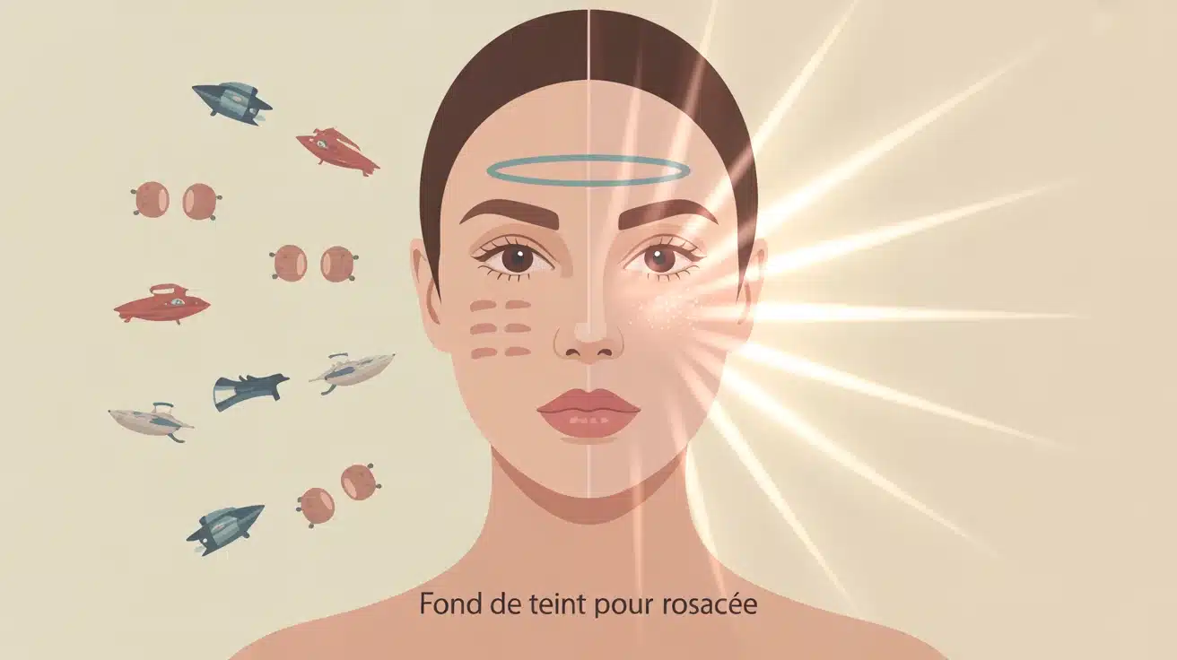 meilleur fond de teint pour rosacée visage correction rougeurs