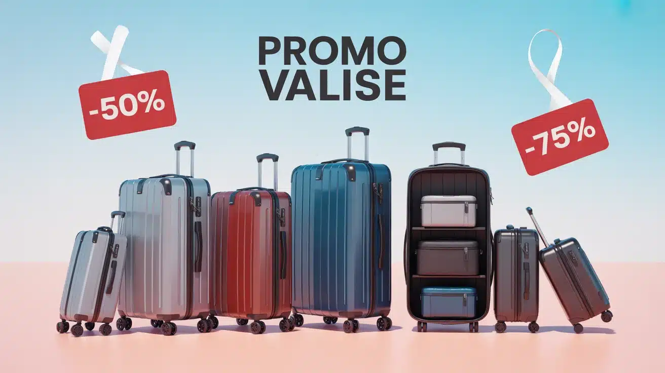 promo valise illustration réduction