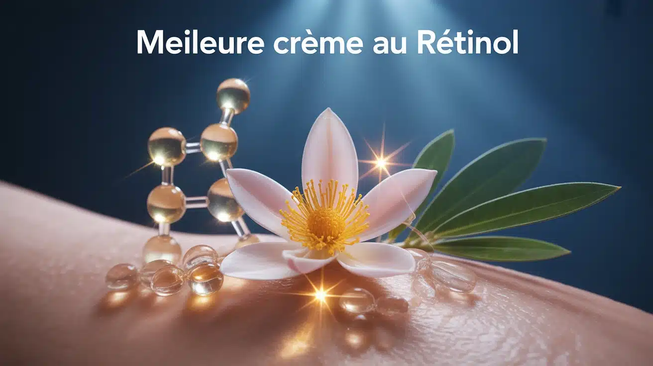 quelle est la meilleure crème au rétinol fiole sérum sur peau lumineuse