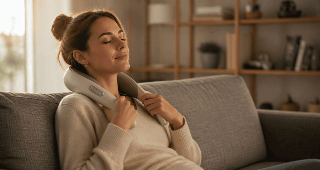 appareil massage cervicales avis femme canapé