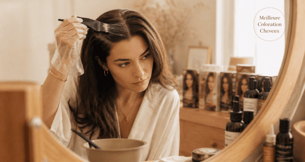 Meilleure coloration cheveux femme applique racines