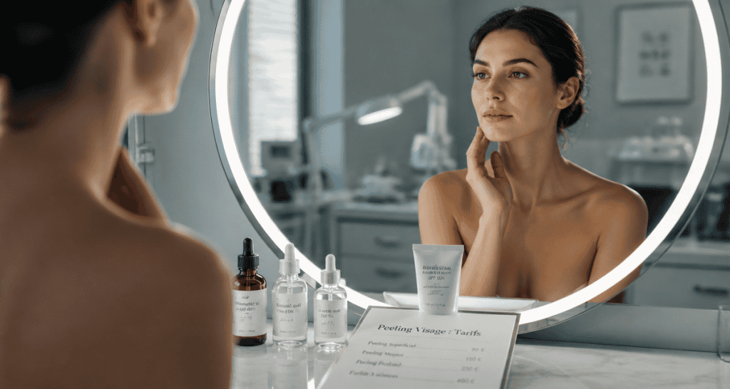 peeling visage prix fiche tarifaire et soins