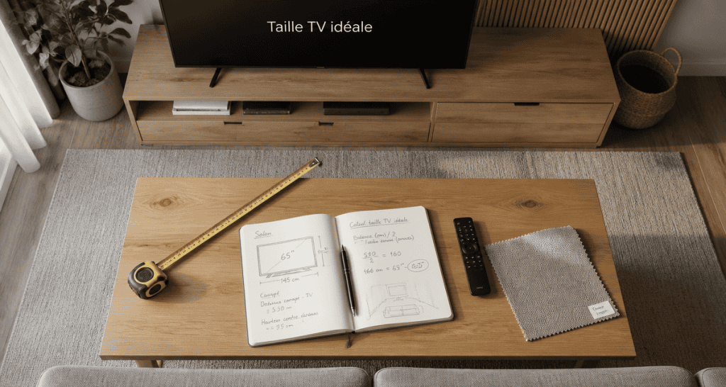 quelle taille de tv choisir pour un salon salon moderne