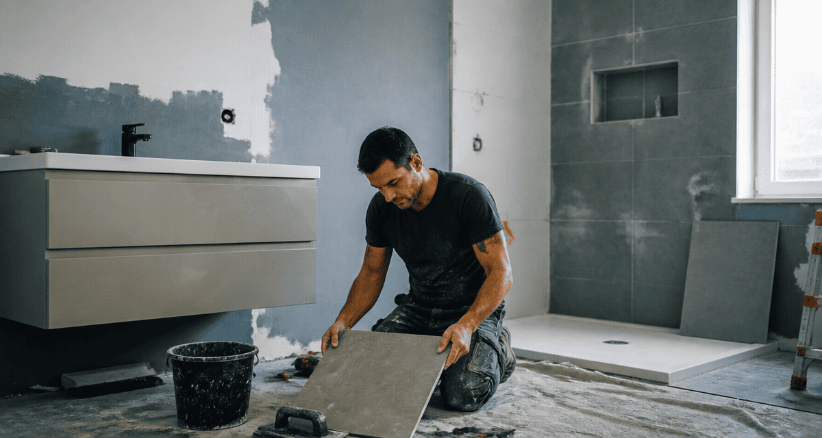 Renover une salle de bain artisan pose carrelage