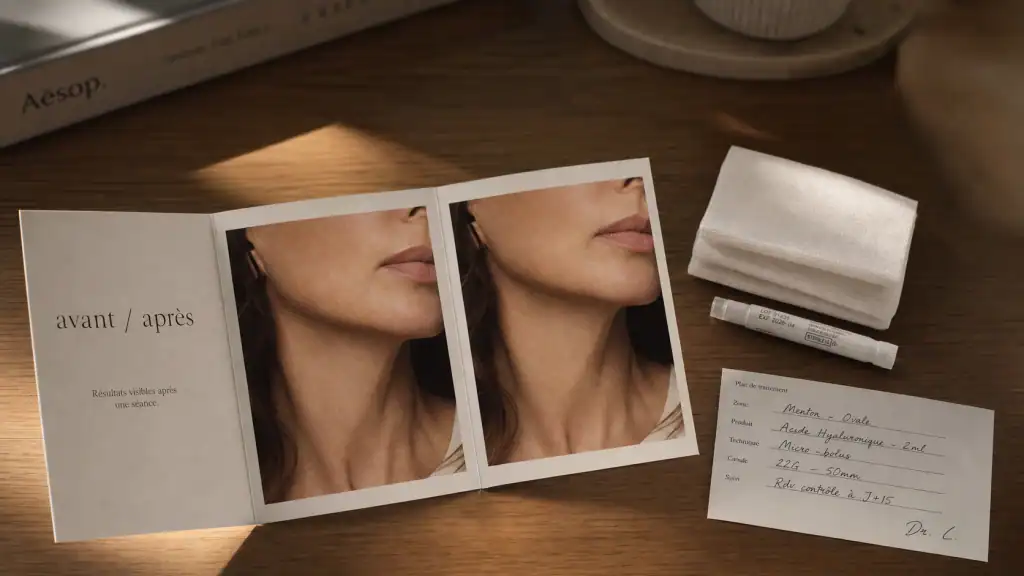 Ovale du visage avant après : injections, HIFU ou lifting