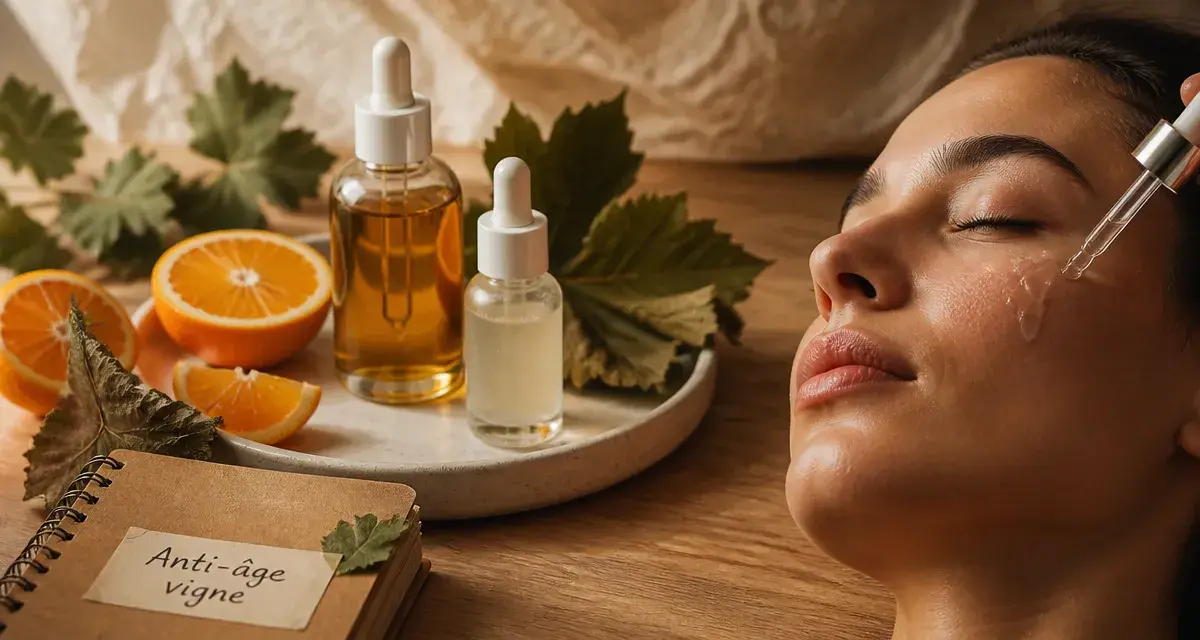 Que choisir Nuxe ou Caudalie : sérum vigne anti-âge sur peau